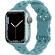 Pasek Silikonowy do Apple Watch 1/2/3/4/5/6/7/8/SE/ULTRA 42/44/45/49mm, Blady Zielony