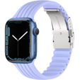 Pasek Silikonowy do Apple Watch 1/2/3/4/5/6/7/8/SE/ULTRA 42/44/45/49mm, Fioletowy