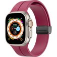 Pasek Silikonowy do Apple Watch 1/2/3/4/5/6/7/8/SE/Ultra 42/44/45/49mm, Bordowy