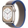 Pasek nylonowy do Apple Watch 1/2/3/4/5/6/7/8/SE/ULTRA 42/44/45/49mm, Szary / Niebieski