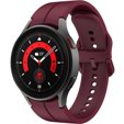 Pasek silikonowy do Samsung Galaxy Watch 4/5 40/42/44/46/45mm Pro, Bordowy