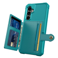 Puzdro pre Samsung Galaxy S23 FE, Card Holder Kickstand, zelený