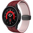 Silikonowy Pasek do Samsung Galaxy Watch 4 / 5 40/42/44/46/45MM PRO, Granatowy / Czerwony