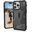 Urban Armor Gear Obal na mobil pre iPhone 15 Pro Max, Pathfinder MagSafe Geo Camo, sivé